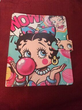A5 betty boop pu 6 ring binder,planner,nootebook